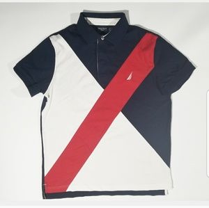 🚫 SOLD 🚫 Nautica 90s Colorblock Polo Shirt